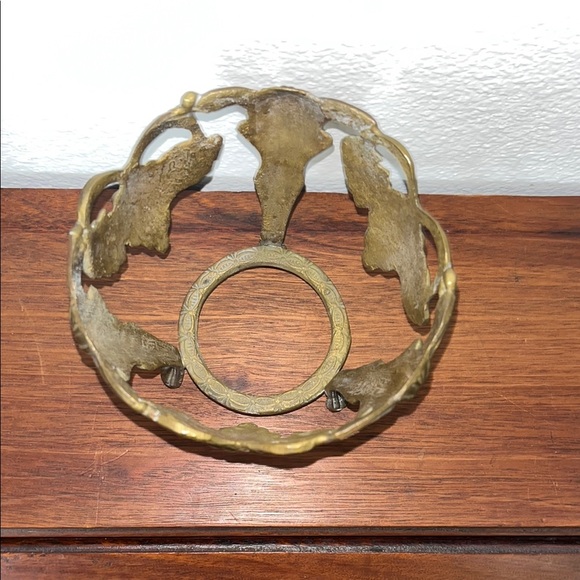 Elegant Gold Brass Metal Grape Design Candle Holder or Plant Holder - Picture 2 of 4